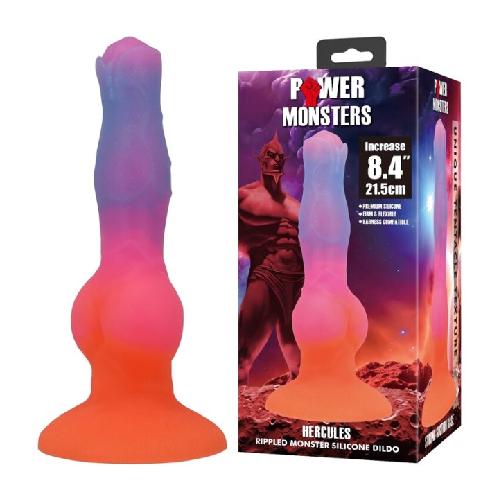 POWER MONSTERS Silicone fantasy dildo HERCULES 21,5CM Ø5CM
