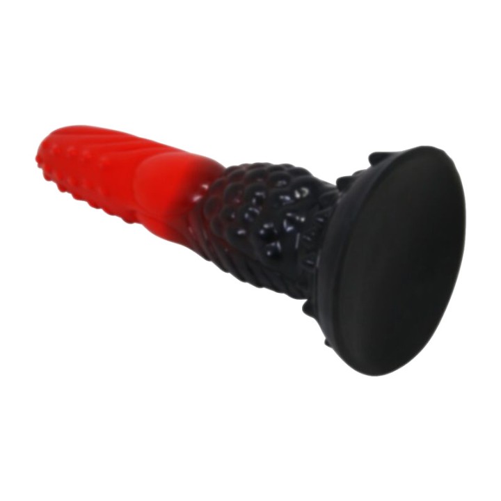 POWER MONSTERS Dildo de fantasie cu ventoasă FIRE DRAGON