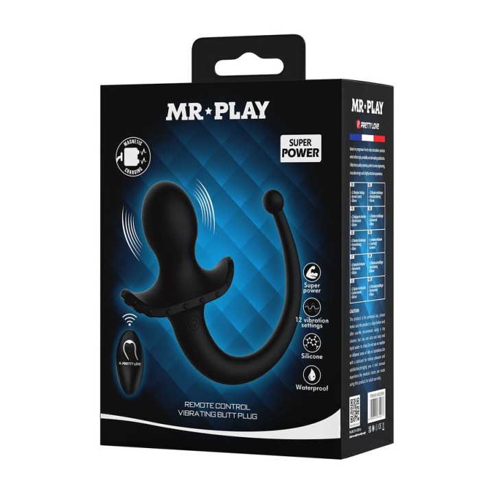 MR PLAY Wibrator analny i krocza ze zdalnym sterowaniem
