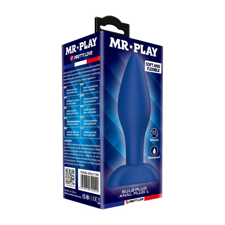 MR PLAY Cone-shaped anal plug made of silicone D-246004VAR