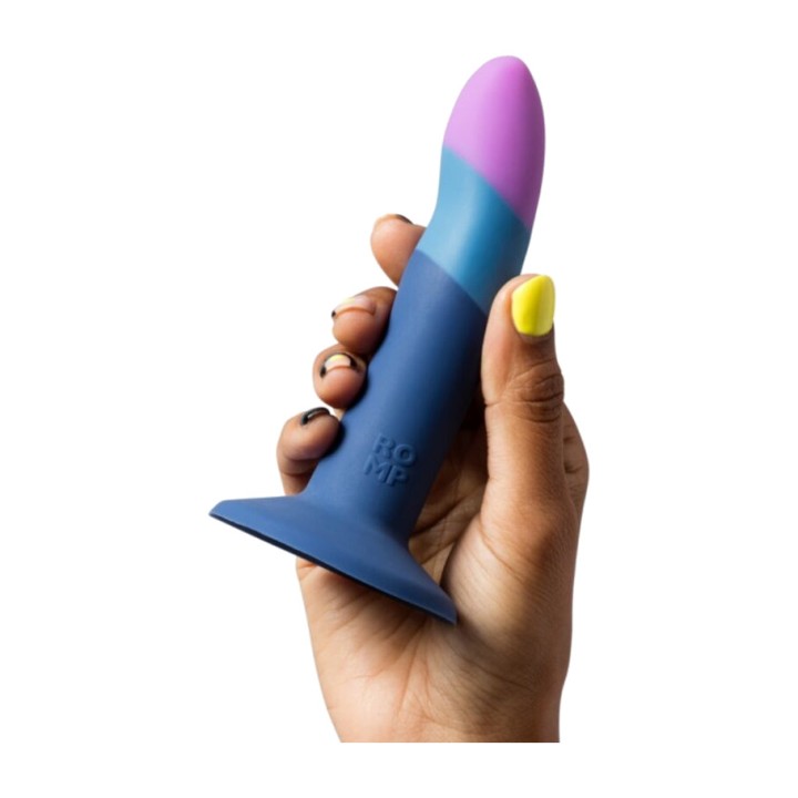ROMP Ζυγό και dildo από σιλικόνι με πάστα PICCOLO 14 CM