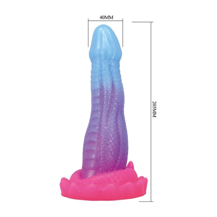 POWER MONSTERS Fantázia dildo s váčkom VOID PYTHON 20,5CM