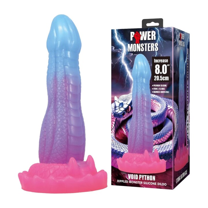 POWER MONSTERS Dildo de fantaisie avec ventouse VOID PYTHON