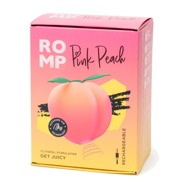 ROMP Peach-shaped clitoral suction device PINK PEACH