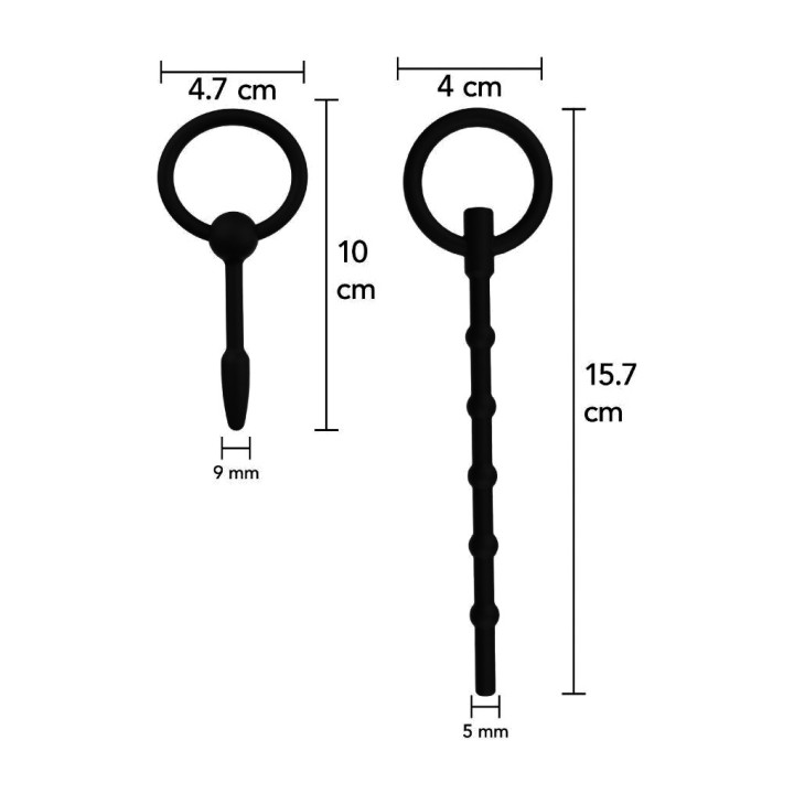 HIDDEN DESIRE Set urethra plugs EXTREME ADVANCED 2 UDS