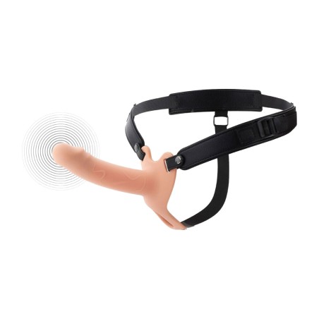 couvre-pénis avec harnais et vibration inferno-16cm
