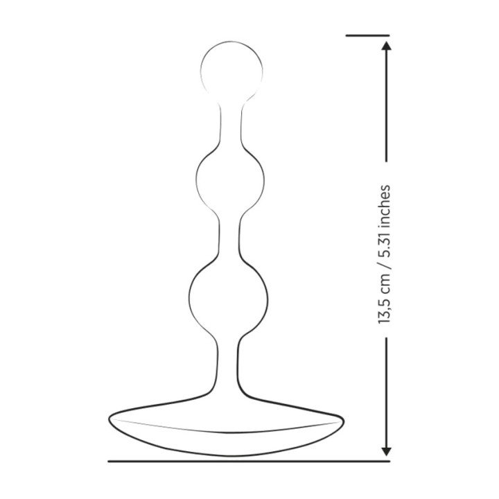 ROMP Flexibele anale balletjes van siliconen AMP 12,5 CM
