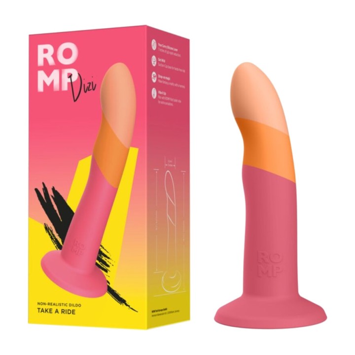 ROMP Dildo de silicone com sucção DIZI 18 CM D-245882