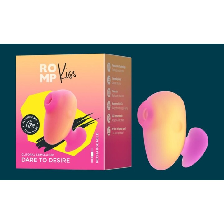 ROMP Cliterossuctioner en laadbare vingerstoeter KISS