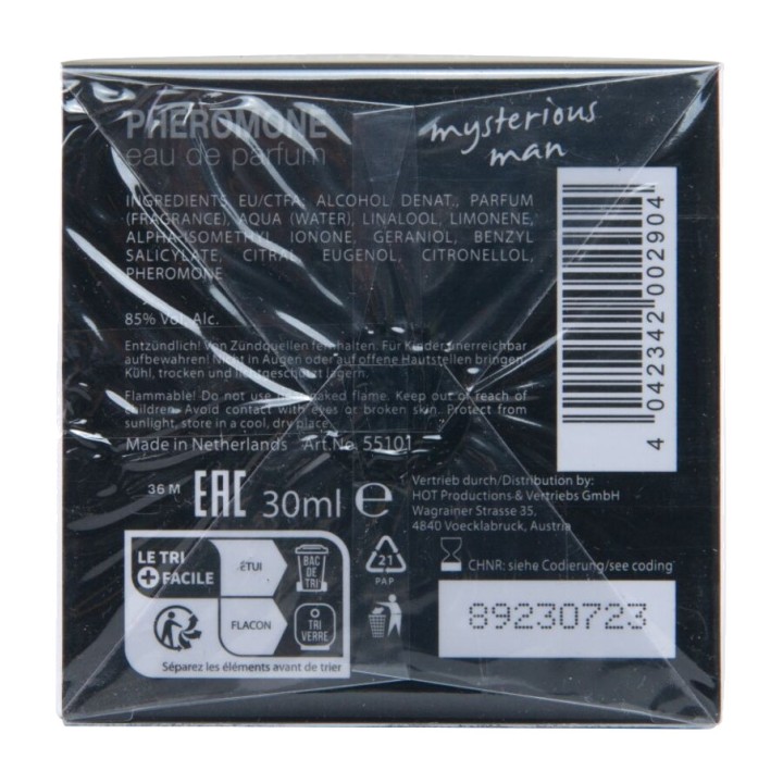 HOT Pheromone perfume for men LONDON-MYSTERIOUS 30 ML