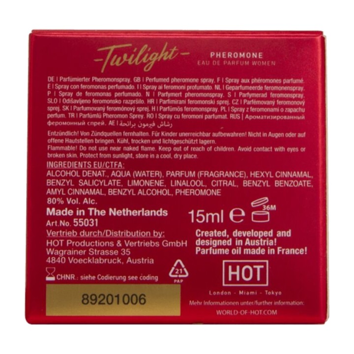 HOT Profumo con ferormoni per donna TWILIGHT 15 ML D-245326