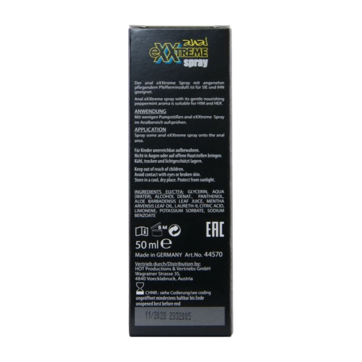 HOT Entspannendes Anal-Spray EXXTREME-50ML D-245319