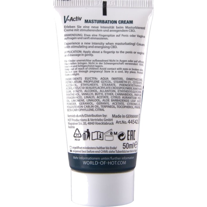 HOT Crema d'estimulació unisexual amb CBD 100 ML D-245316