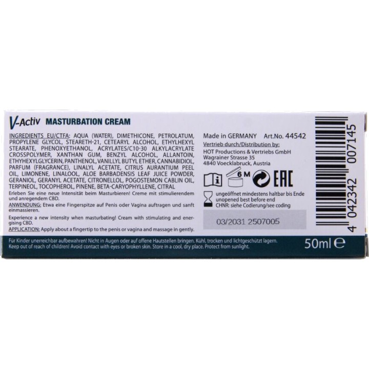 HOT Unisex onanisercreme med CBD 100 ML D-245316