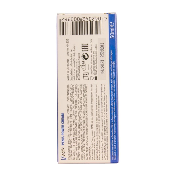HOT Ανδρικό ερεθιστικό χέριμο V-ACTIV PENIS POWER 50 ML