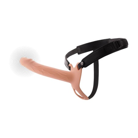 couvre-pénis avec harnais et vibration inferno-20cm