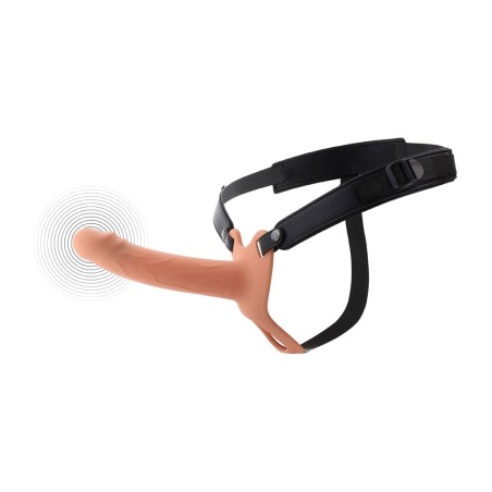 copripenis con arnese vibratore inferno-18cm
