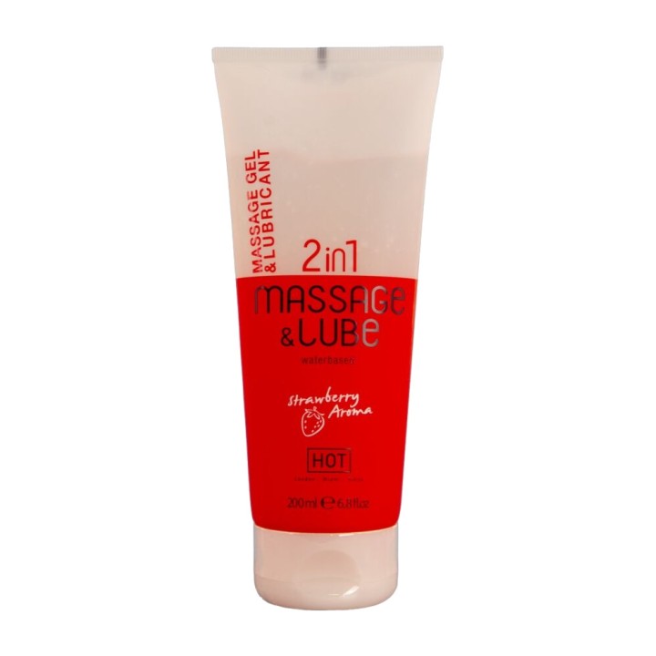 HOT Gel de massagem e lubrificante 2 em 1 MASSAGE GLIDE 200
