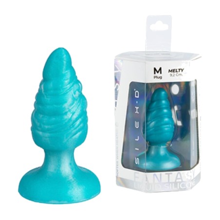 plug anal termorreactivo de silicone líquida fantasy melty 9,2 cm
