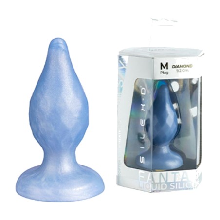 plug anal termorreactivo de silicone líquida fantasy diamond 9,2 cm