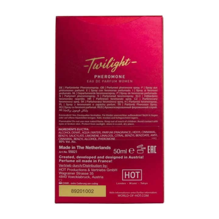 HOT Perfume com feromônios para mulher TWILIGHT 50 ML