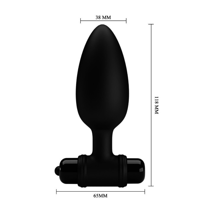 MR PLAY Plug anale con vibrazione SUPER POWER D-245194