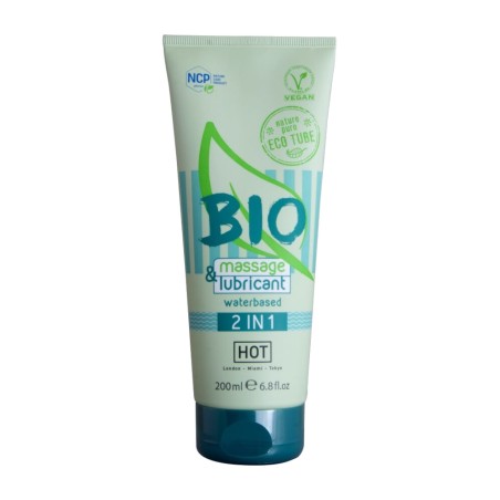ecological water-based massage gel and lubricant 2 in 1 bio 200 ml