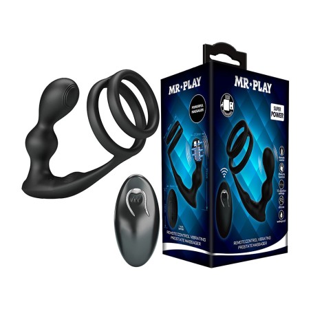 analplug med vibration og kontrollert peniskranse