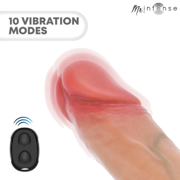 MR INTENSE Vibratore per pene in silicone con telecomando