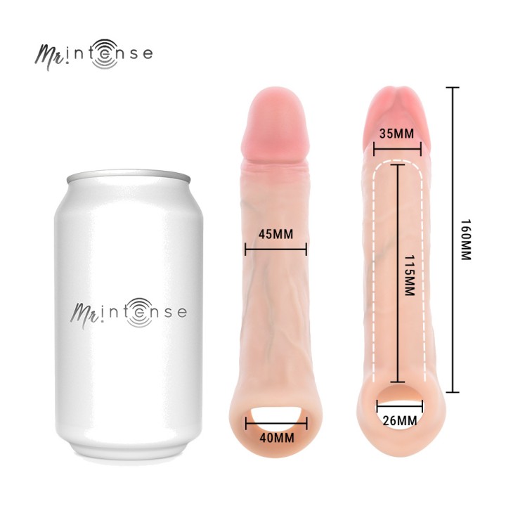 MR INTENSE Funda vibradora per penis de silicona amb control