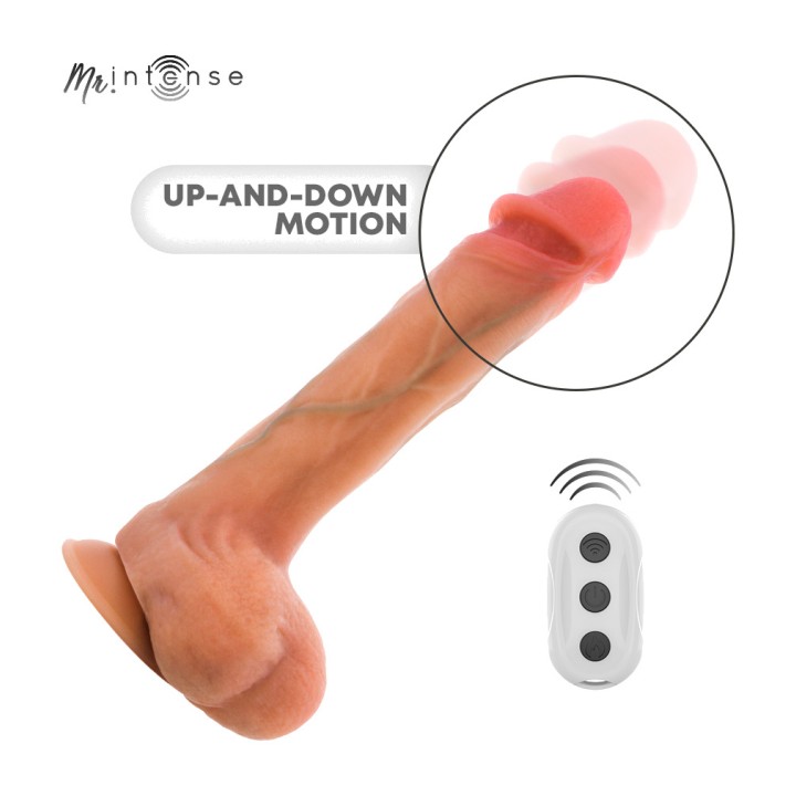 MR INTENSE Vibrating silicone dildo with heat effect and