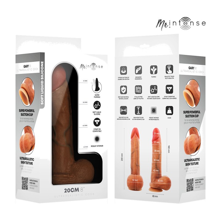 MR INTENSE Dildo ultra realistic din silicione cu cuiburi