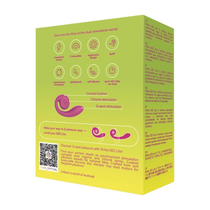 SNAIL VIBE Vibratore duplice per punto G e clitoride GIZI