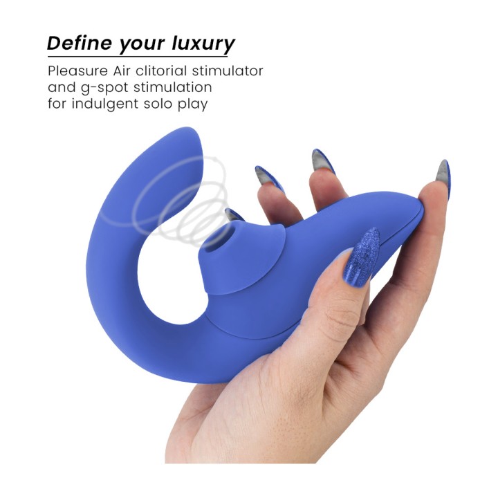 WOMANIZER Vibratorski zavezek z clitoralnim pompičkom BLEND