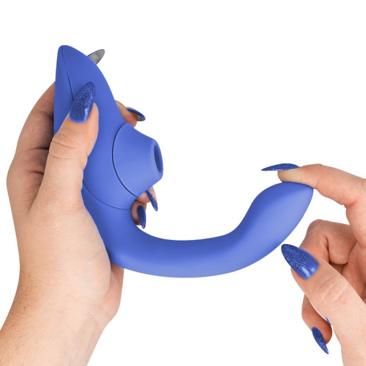 WOMANIZER Vibrátor s králíkom a clitorisa succionérom BLEND