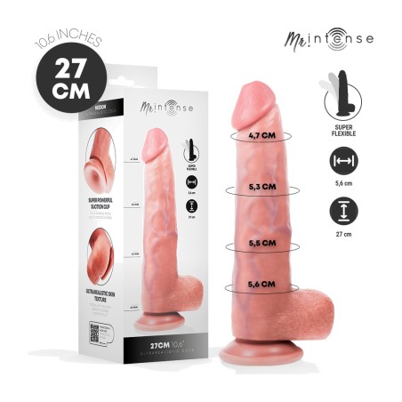 dildo ultrarrealista com testículos neeson-27cm ø5,6cm