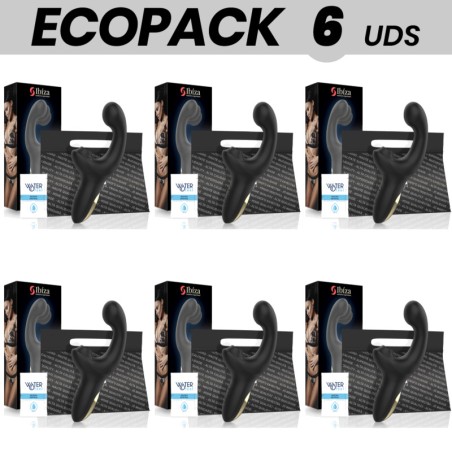pack med 6 clitorissuction vibrerare ecopack wave