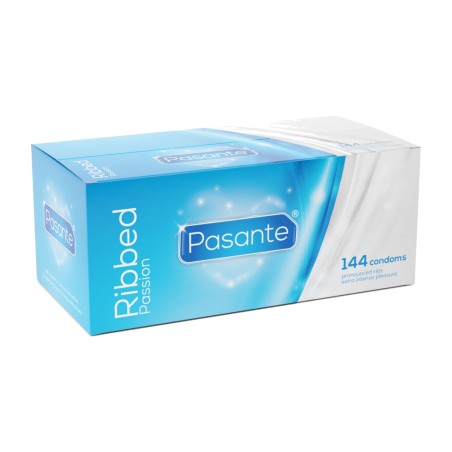 preservatius amb estries a caixa ribbed passion-53719 144 uds