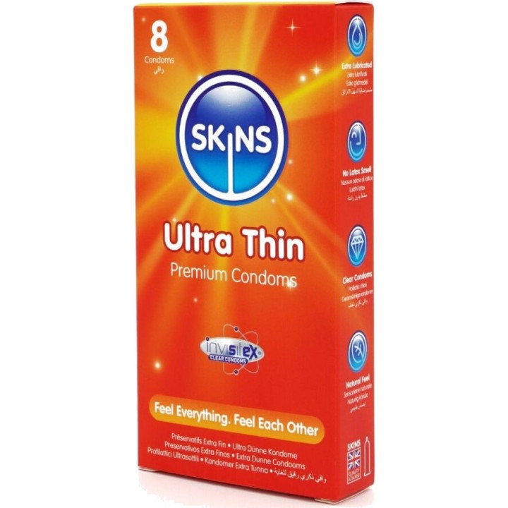 SKINS Premium ultralineære kondomer 8 UDS D-244413