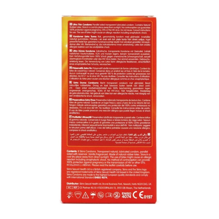 SKINS Premium-Ultradünne Kondome 8 UDS D-244413
