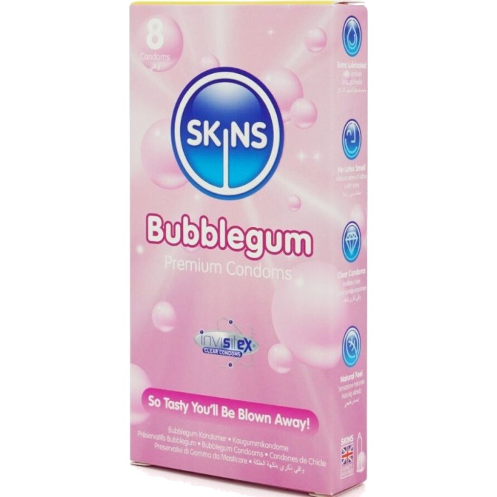 SKINS Preservativos premium de sabor 8 UDS