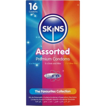 premium assorted condoms 16 uds