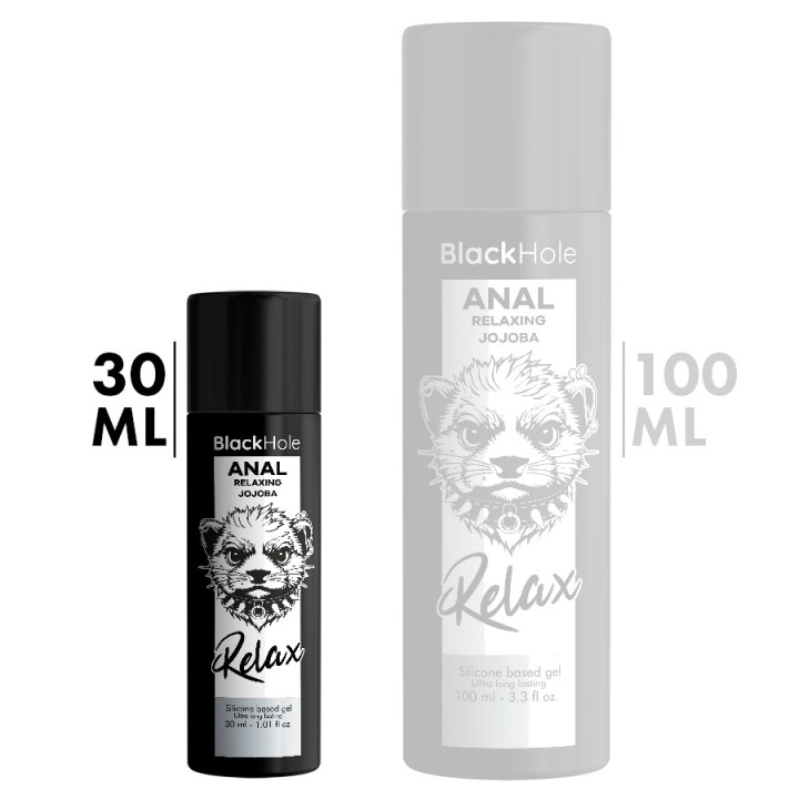 BLACK HOLE Relaxing anal lubricant with jojoba, silicon base