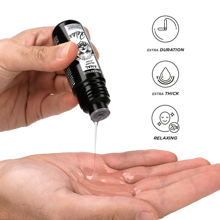 BLACK HOLE Relaxing anal lubricant with jojoba, silicon base