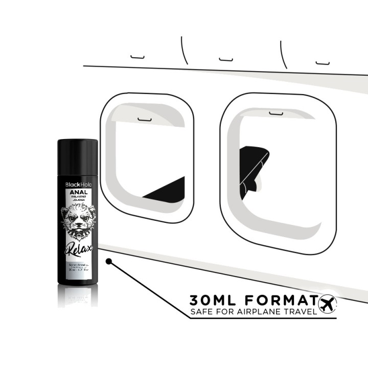 BLACK HOLE Relaxing anal lubricant with jojoba, silicon base