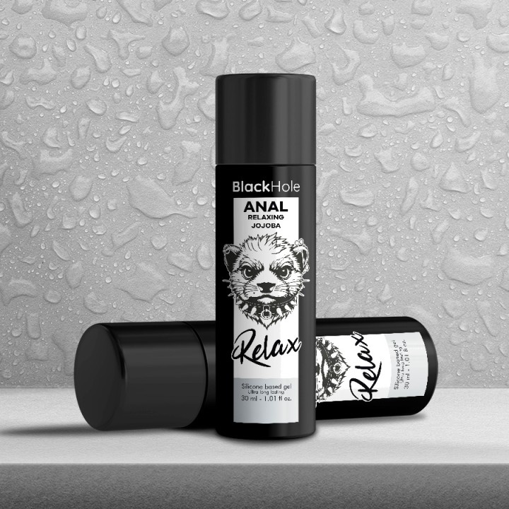 BLACK HOLE Relaxing anal lubricant with jojoba, silicon base