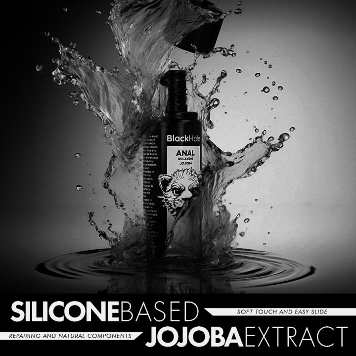 BLACK HOLE Relaxing anal lubricant with jojoba, silicon base