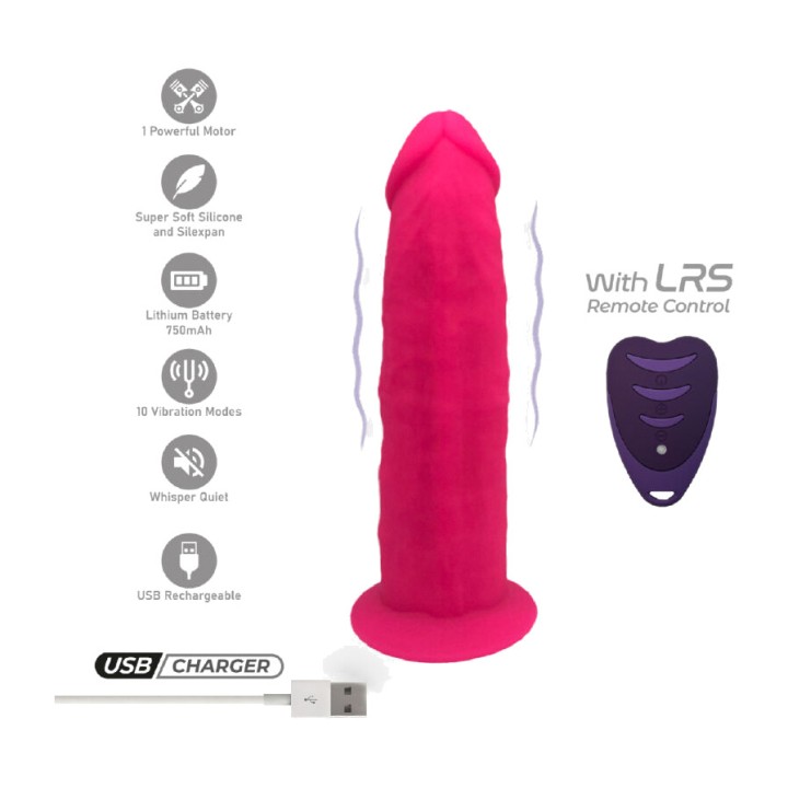 SILEXD Realistic vibrating dildo with remote control model 2