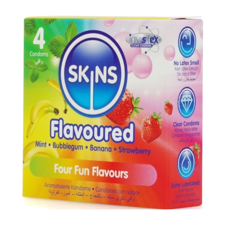 SKINS Preservative premium cu taste variate MULTI-4 UDS