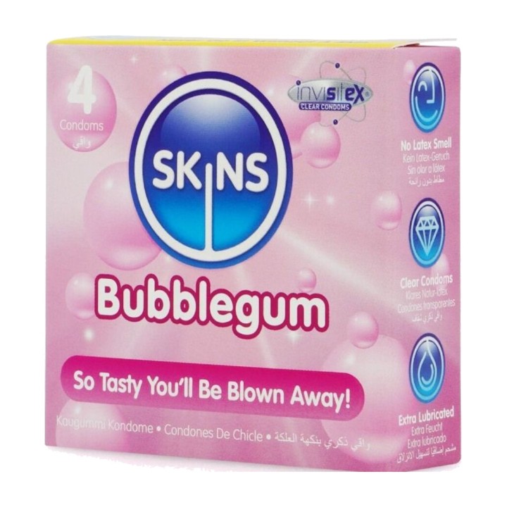 SKINS Preservativos premium de sabor 4 UDS